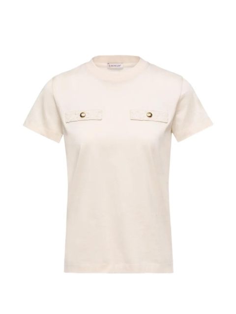 Moncler mock-pockets T-shirt - Neutrals - zdjęcie produktu nr 1