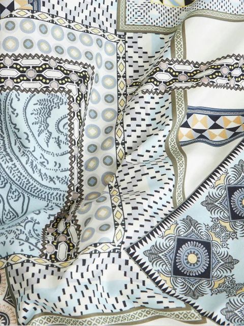 ETRO geometric print cotton skirt - White