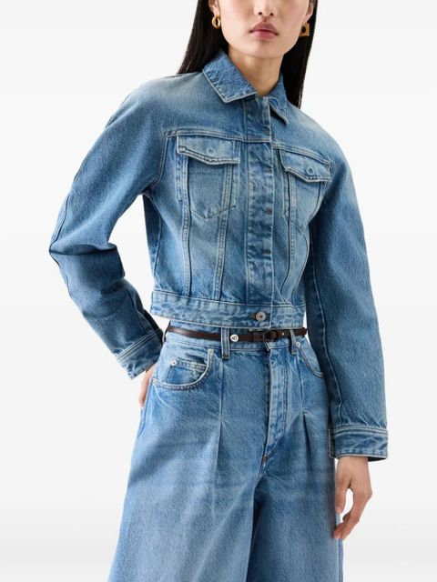 Jacquemus denim cropped jacket - Blue