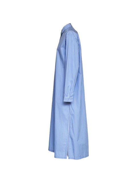 MC2 Saint Barth Meave Pullup stripe-pattern shirt dress - Blue
