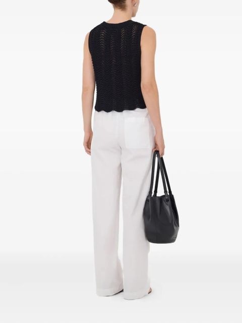 LouLou de Saison Vittoria crochet vest - Black