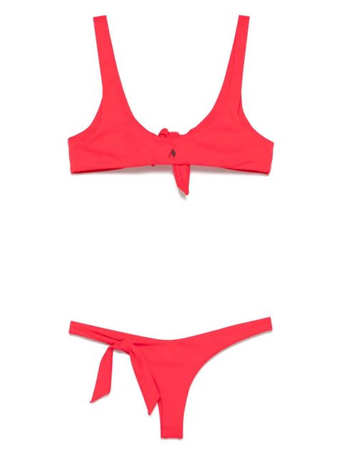 The Attico knot-detailed bikini - Red - zdjęcie produktu nr 2