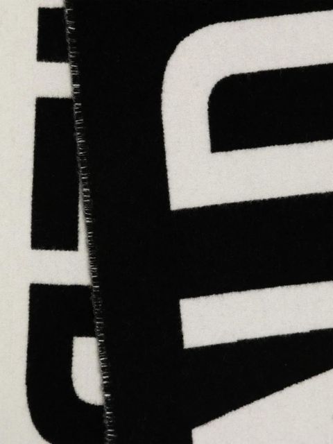 Jean Paul Gaultier logo-print scarf - Black