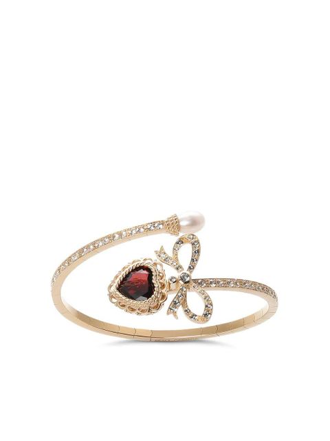 Dolce & Gabbana 18K yellow gold Devotion rhodolite garnet and sapphire bracelet - zdjęcie produktu nr 1