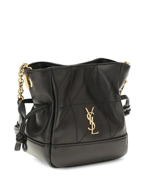 Saint Laurent mini Jamie quilted logo shoulder bag - Black - zdjęcie produktu nr 2