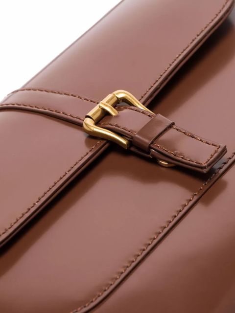 BY FAR Miranda leather shoulder bag - Brown