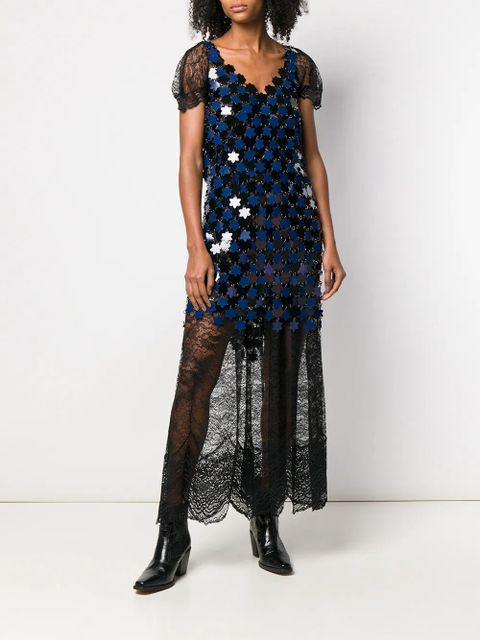 Rabanne lace maxi dress - Black - zdjęcie produktu nr 2