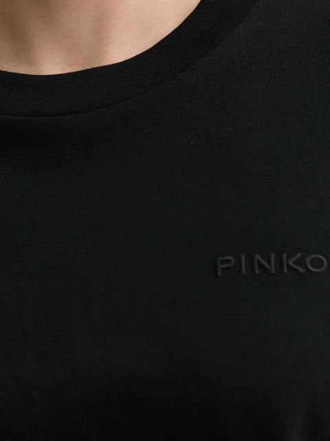 Pinko t-shirt bawełniany damski kolor czarny 104882 A2HN