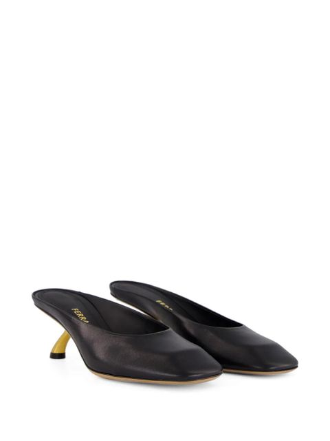 Ferragamo S-Shaped mules - Black