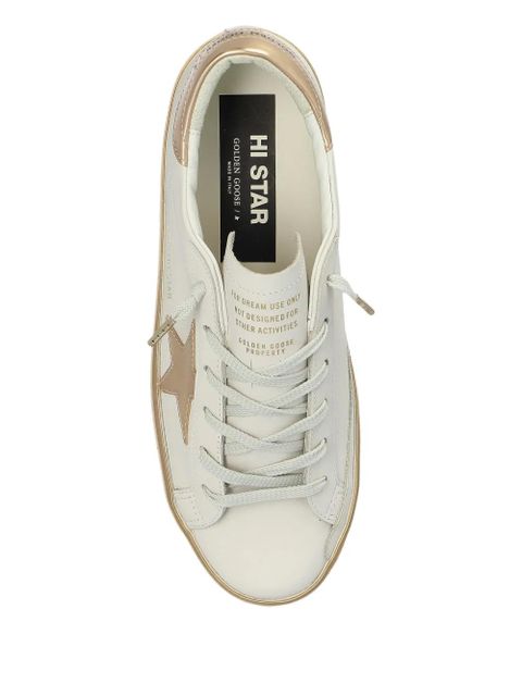 Golden Goose Hi Stars lace-up sneakers - White