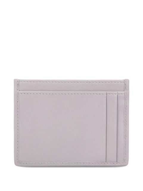 Miu Miu Matelassé logo-plaque card holder - Purple - zdjęcie produktu nr 2