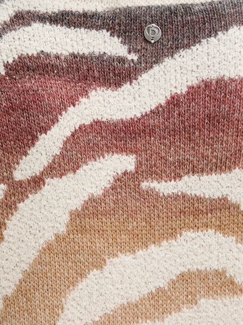 Desigual sweter WASILLA damski kolor beżowy ciepły 25WWJF21 - zdjęcie produktu nr 2