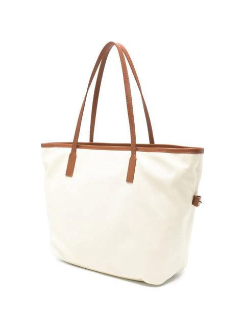 MC2 Saint Barth City embroidered-logo tote bag - Neutrals
