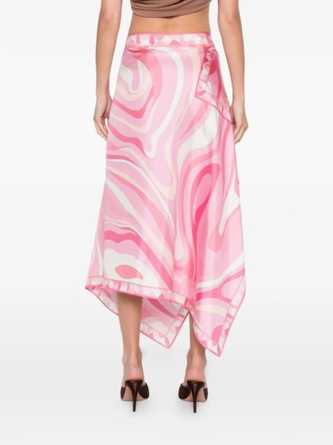 PUCCI Marmo-print midi skirt - Pink