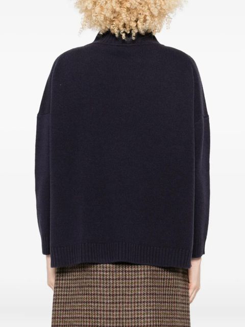Weekend Max Mara high-neck virgin wool jumper - Blue