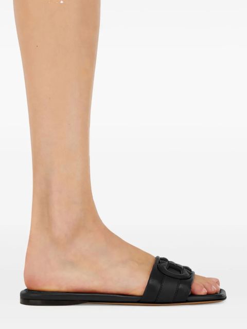 Ferragamo Gancini slide - Black