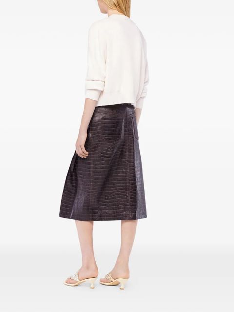 Rabanne floral-embroidered cardigan - Brown