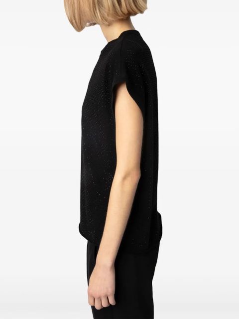 Zadig&Voltaire Cecilia crystal-embellished T-shirt - Black