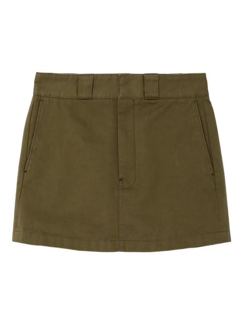RE/DONE pockets cotton mini skirt - Green - zdjęcie produktu nr 1
