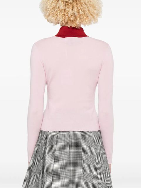 Self-Portrait wool cardigan - Pink