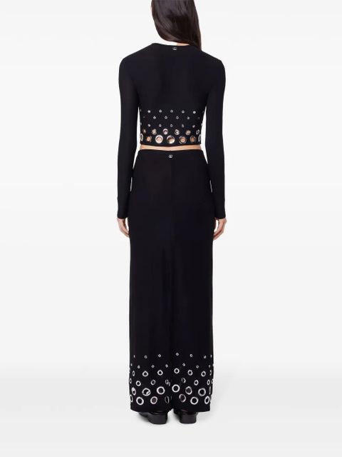 Rabanne jersey maxi skirt - Black