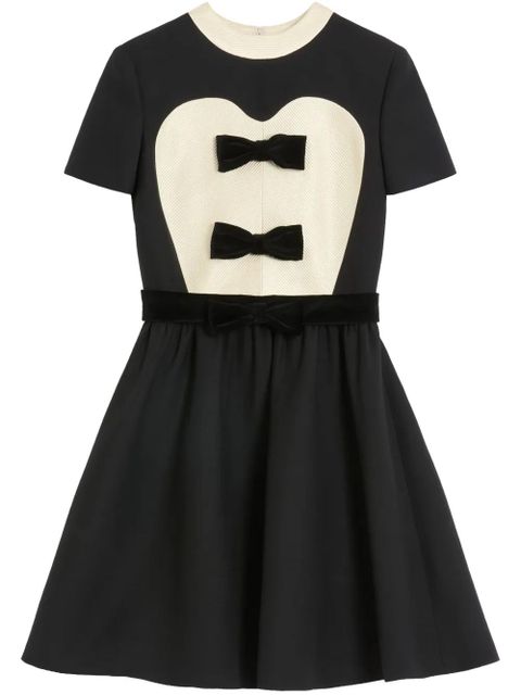 Valentino Garavani Crepe Couture bow-detail mini dress - Black