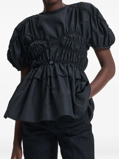 Cecilie Bahnsen Brooklyn puff-sleeve top - Black