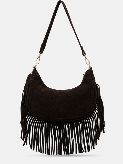 Answear.LAB torebka zamszowa kolor brązowy - zdjęcie produktu nr 1