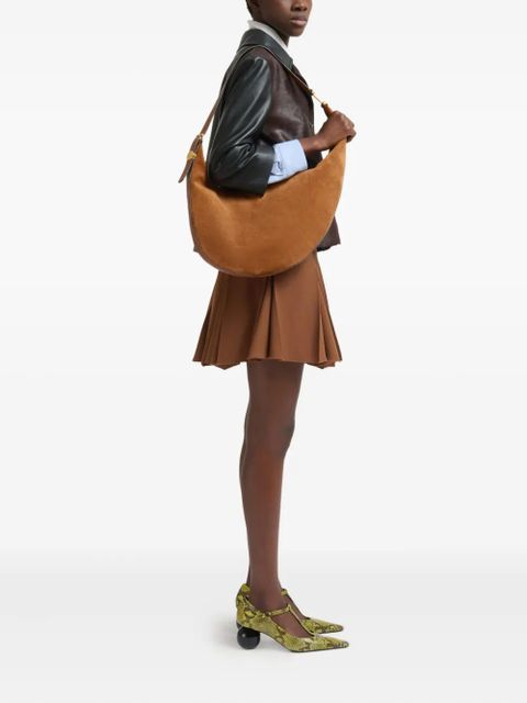 Marni small Dot suede shoulder bag - Brown - zdjęcie produktu nr 2