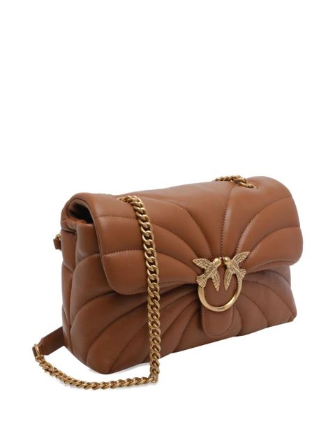 PINKO Love Puff quilted shoulder bag - Brown