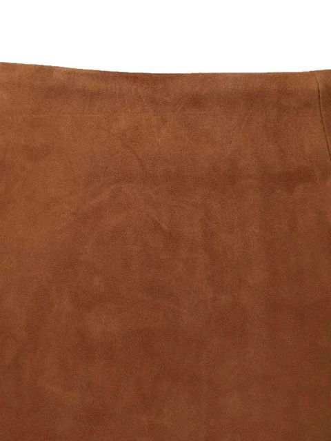 ROTATE BIRGER CHRISTENSEN suede mini skirt - Brown