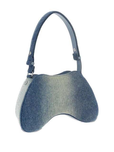 Diesel rhinestone-embellished shoulder bag - Blue
