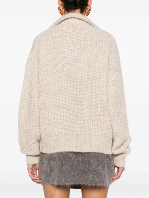 Ba&Sh Beltane half-zip sweater - Neutrals