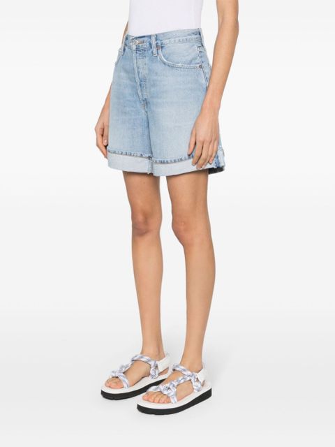 AGOLDE Dame high-waisted denim shorts - Blue - zdjęcie produktu nr 2