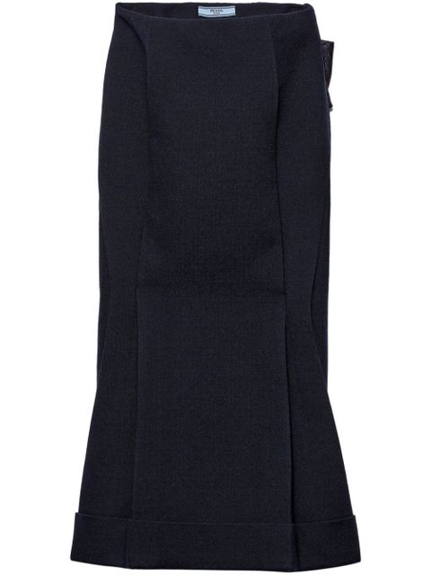 Prada deconstructed midi skirt - Blue - zdjęcie produktu nr 1