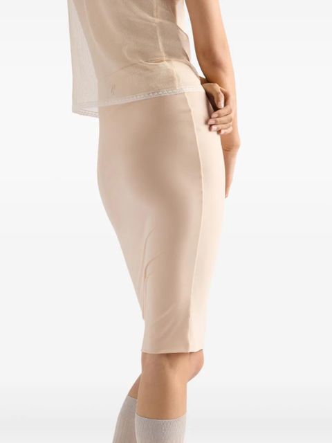 Prada stretch slip skirt - Neutrals