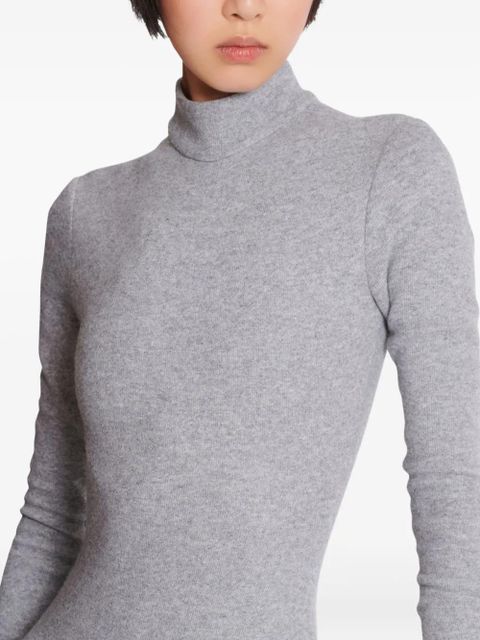Balmain high-neck draped dress - Grey