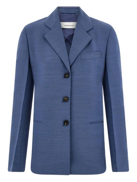 Ferragamo single-breasted blazer - Blue - zdjęcie produktu nr 1