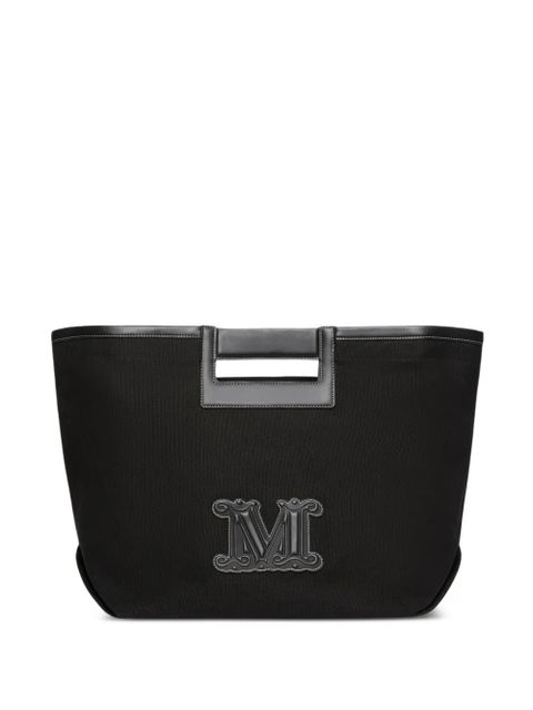 Max Mara logo-applique shoulder bag - Black - zdjęcie produktu nr 1