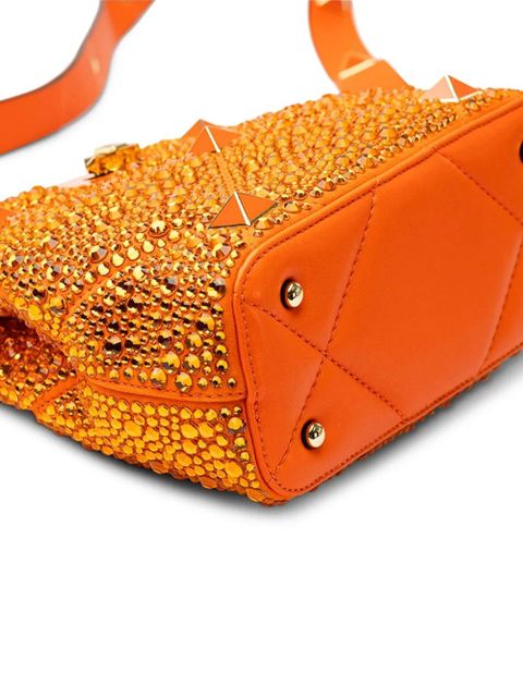Valentino Garavani stud embellished tote bag - Orange
