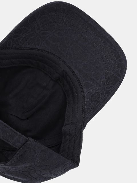 HUGO czapka z daszkiem kolor czarny wzorzysta 50544451