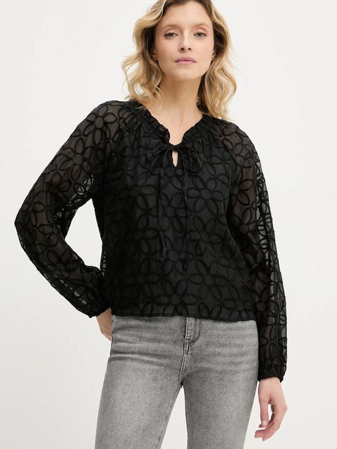 Answear.LAB bluzka damska kolor czarny z aplikacją - zdjęcie produktu nr 1