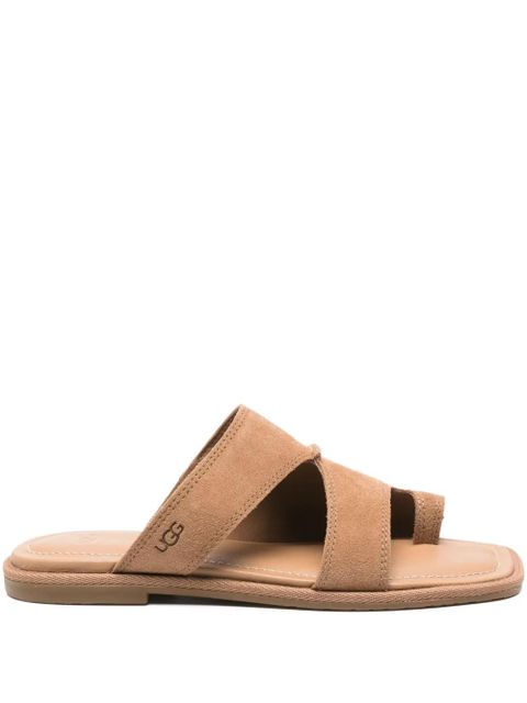 UGG Matira double-strap suede flat sandals - Brown - zdjęcie produktu nr 1