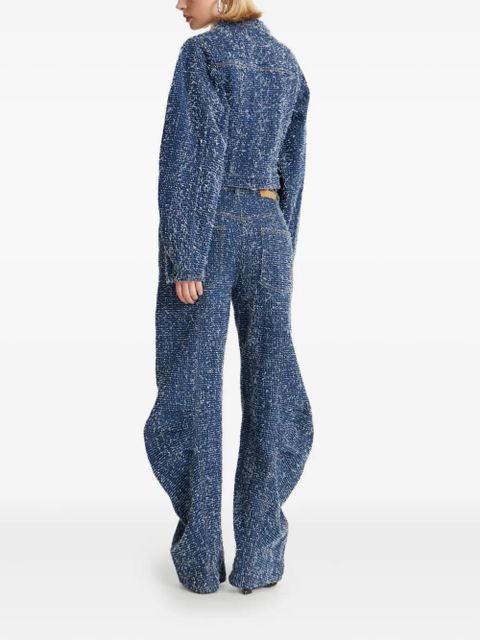 ROTATE BIRGER CHRISTENSEN long-sleeve denim jacket - Blue