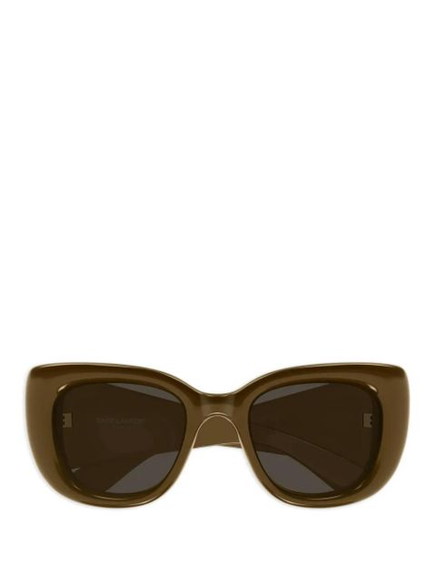 Saint Laurent Eyewear Howl cat-eye sunglasses - Brown - zdjęcie produktu nr 1