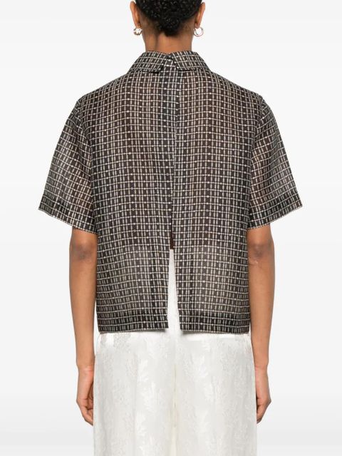 FENDI printed blouse - Brown