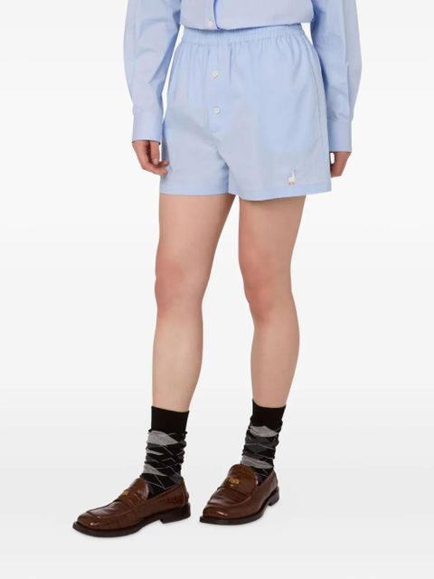 Moschino elasticated-waist shorts - Blue