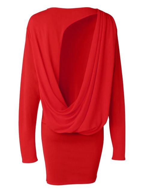 Jacquemus La Mistral open-back draped dress - Red