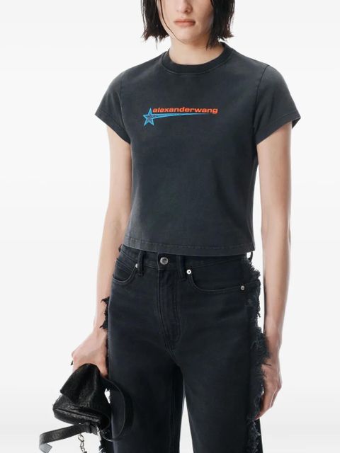 Alexander Wang shrunken t-shirt - Black