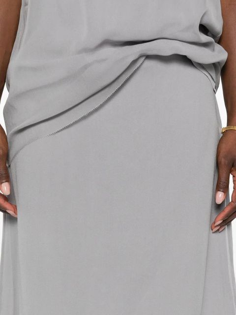 TOTEME slip mini skirt - Grey